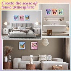 6 Pack 8×10 Inches Butterfly Flower Pre Drawn Canvas to Paint for Sip and Pai…