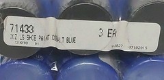 Leather Studio Set of 6 – 2 fl oz Acrylic Shoe Paint- COBALT BLUE #71433