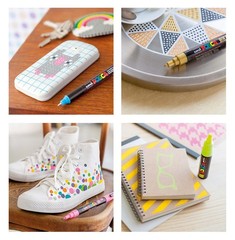 Marker Extra Fine White PC1M.1 1 Set