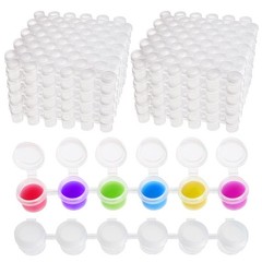 100 Strips 600 Pots Paint Pots Strips, 2ml/ 0.07 oz Empty Paint Cup Pots with…
