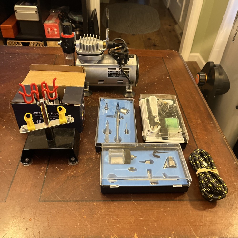 PointZero 1/5 HP Airbrush Compressor Air Pump with Lots of Extras P21