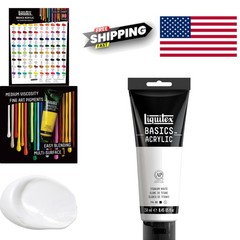 Artist Quality Acrylic Paint 8.45oz Tube Titanium White Water Repellent Finish