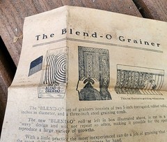 Vintage Blend-O Wooden Grainers Art Tool Sears and Roebuck