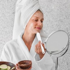 Ymapinc 6Pcs Resuable Cosmetic Spatula, Mask 1 Count (Pack of 6), White