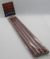 4 Pack Tartan/Plaid pencils with erasures Historical Scotland
