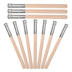 10Pcs Wooden Pencil Extender Holders for Office School Art Drawing Use