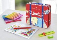 Faber-Castell – Connector Fibre-tip pen in suitcase, 40 pc (155535) Case of 40.