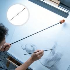 Painting Cane Artist Mahl Stick for Sketching Hand Stabilizer Drawing