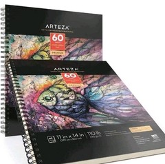2-Pack 11×14 Inches 60 Sheets Mixed Media Sketchbook 110 lb Acid-Free