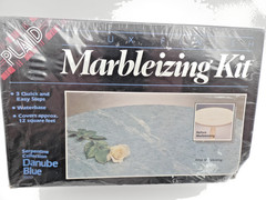 Plaid Faux Finish Marbleizing Kit Serpentine Collection Danube Blue SEALED