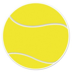 Beistle Tennis Ball Cutout Sports Party Decorations, 10″, Yellow/White