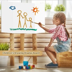 4 Pcs Trifold Poster Board, 26×17 inches White Poster Board Comes with Sticky…