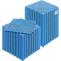 Interlocking Tile 50PCS Blue, Drainage Tiles 12″ x 12″ Splicing, Soft PVC In…