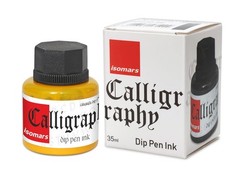 Yellow Calligraphy Ink 35ml for Dip Pens G Nib Flex Nib Parallel Pen