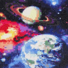 Planets Diamond Art Kits for Adults, 5D DIY Full Drill Universe Diamond Painti