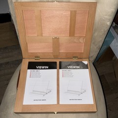 VISWIN EX-XHC-1AN-V Tabletop Sketchbox Easel Wooden Carrying Case Manuals