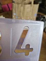 Set of 2 – of a 4 piece combo – HELIX England 0-9 numbers + VWXYZ Hard Plastic