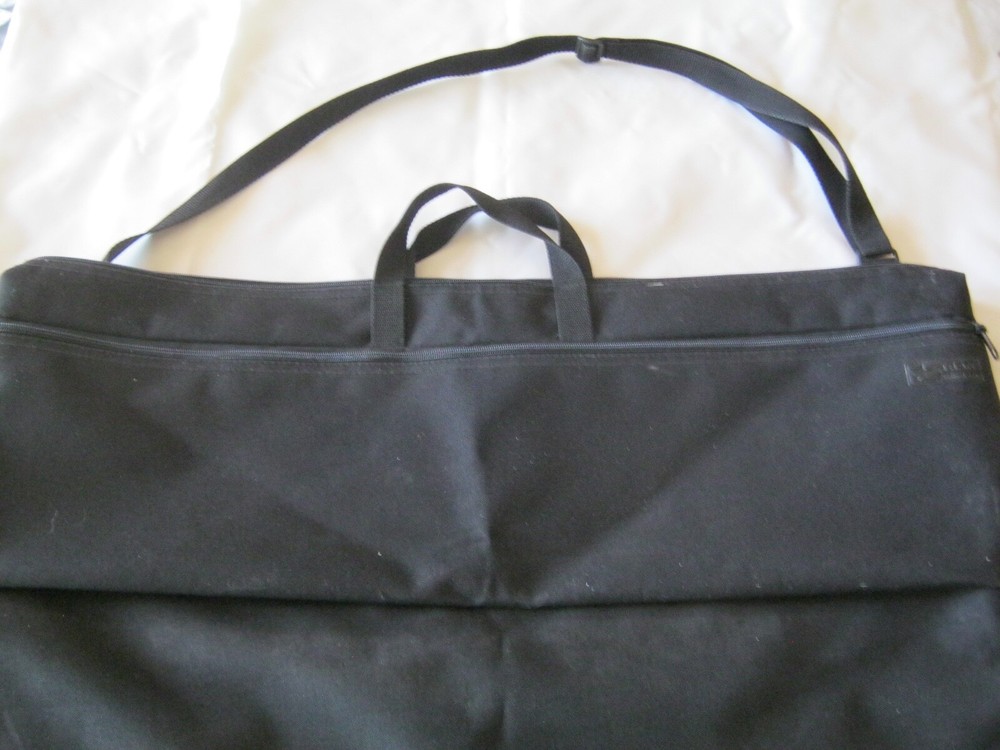 Tram Art Portfolio Bag Artist Storage Case Canvas Zipper Shoulder Strap 24×28″