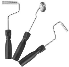 Fiberglass Roller Tools Kit, 3Pcs Bubble Paddle Tool Resin