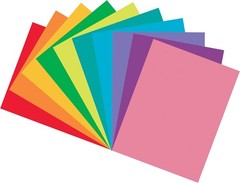 Heavyweight Construction Paper Pack – 10 Vibrant Colors, 9” x 12” – 50 Sheets