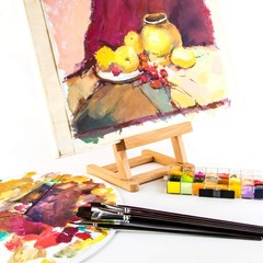 Transon Red Sable Filbert Paint Brushes 6pcs for Watercolor, Filbert,