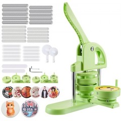 Button Maker Machine, 2.28/2.95 inch 2-in-1, Plastic Pin Maker with 200 pcs …