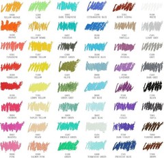 Vibrant Oil Pastels Set, 48 Colors for Artists & Beginners