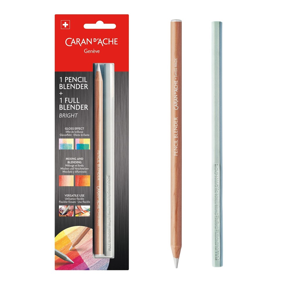 Caran d Ache Blender Pen and Full Blender Bright Art Supplies Set