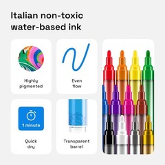Acrylic Paint Pens for Rock Painting, Stone, Ceramic, Glass, Wood, Fabric,
