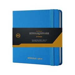 Watercolour Pad Cold Press 300gsm 100% Cotton Paper 24 Sheet-12 X 12 CM Journal
