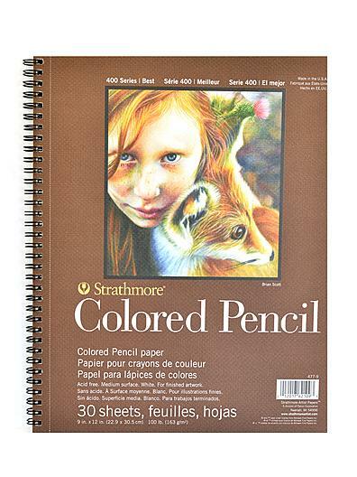 Strathmore 400 Series Colored Pencil Pad – 9 in. x 12 in. 30 sheets – [PACK …