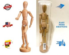 IKEA GESTALTA Artist’s Natural Wooden Human Figure With Stand 13 Inch 402.554.62