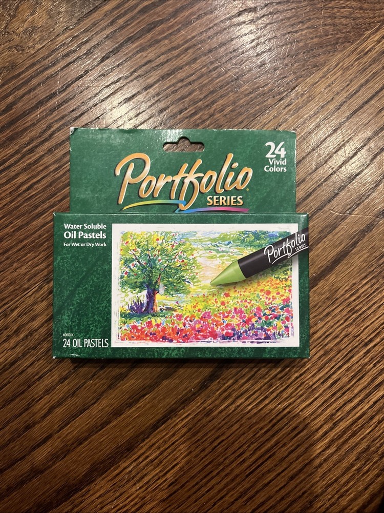 Crayola Portfolio Series Water Soluble Wet or Dry Oil Pastels 24 Color Set