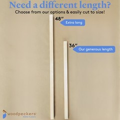 Wood Square Dowel Rods 1-1/2 x 48″, Sticks for Crafts & Woodworking|Woodpeckers