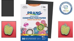 High-Quality Black Construction Paper Pack, 50 Sheets, 9″ x 12″ – Eco-Friendly