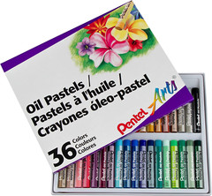 Arts Oil Pastel Set 5/16 X 2-7/16 Inch Assorted Colors Set of 36