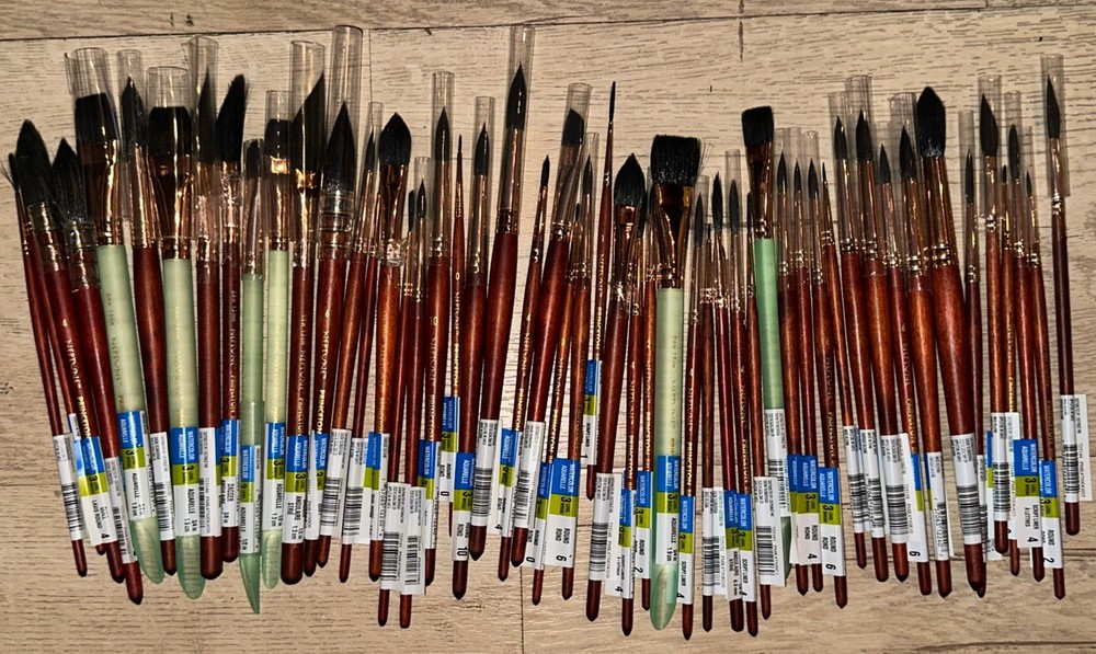 Princeton Neptune Watercolor Paint Brushes – Lot Of 52 – NEW