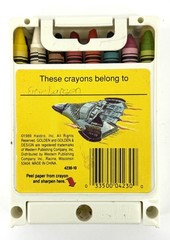 Vintage 1989 G.I. Joe 16 Crayons Golden Hasbro Spill-Proof Built-In Sharpener