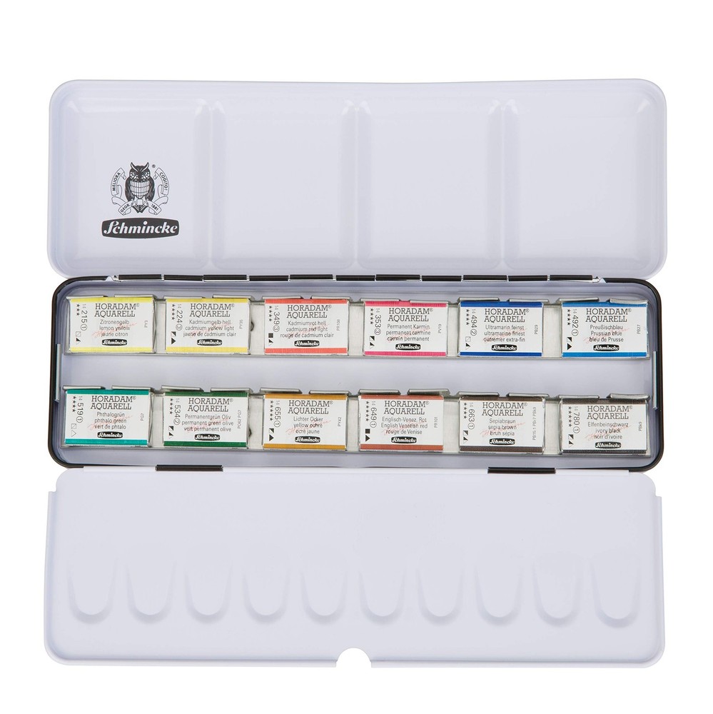 – HORADAM AQUARELL color box with 12 finest watercolors, 74312097, metal box,…