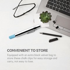 RALIS Aluminum Alloy Chalk Holders for Teachers & Classroom Use (2-Pack)