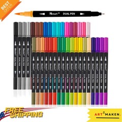 Artistic Dual Tip Markers – 36 Vivid Colors for Creative Expression & Therapy