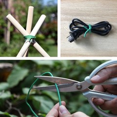 Green Soft Twist Tie Tomato Plant Tie TPR Garden Supply, for Supporting Plant…
