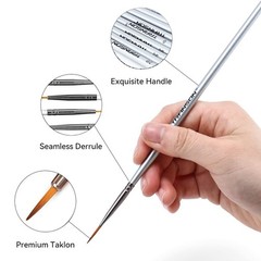 15 PCS Fine Detail Paint Brush Set for Miniature Models Craft Body Painting