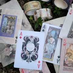 Serenity Fair Art Nouveau Poker Cards, 6.29 cm x 8.81 cm, 2.48 in x 3.47