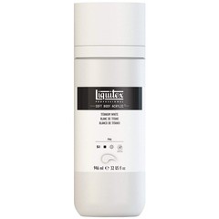 Professional Soft Body Acrylic Paint, 946ml (32-oz) Bottle, Titanium White