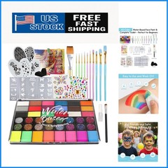 Water-Activated 42 Color Face Paint Set – Safe, Fun, and Easy for Kids & Adults