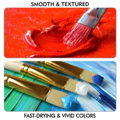 ACRYLIC PAINT SET for Kids Adults Artists Canvas 300ml 14 Colors UNUAST