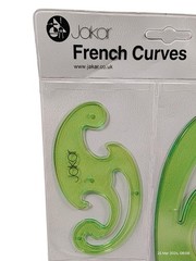 Jakar Draughtsman French Curves (Set of 3) Stencil Ruler for Ink/Pencil Drawing