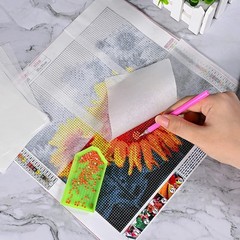 300 Pieces Diamond Painting Release Paper 15 x 15 cm and 15 x 10 cm Double-Si…