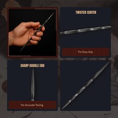 UJ Ramelson Twisted Scriber Tool Needle for Intaglio and Dry Point Etching, M…